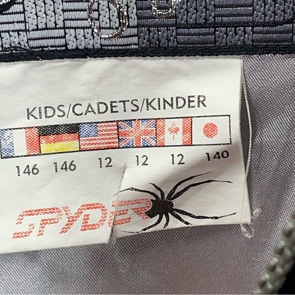 Vintage Spyder Retro 90s Insulated Ski Sport Suit Kids Size 12 - Picture 7 of 10